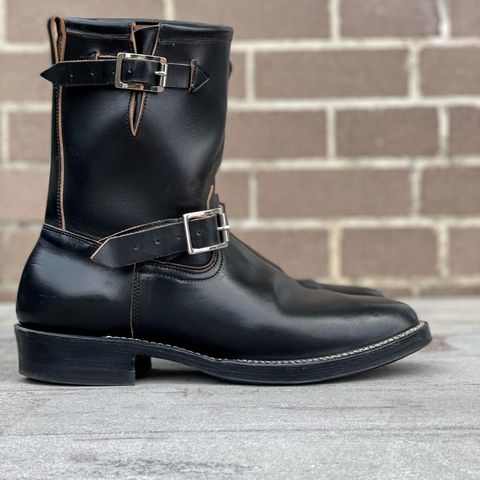 Viberg Engineer in Maryam Black Teacore Horsebutt
