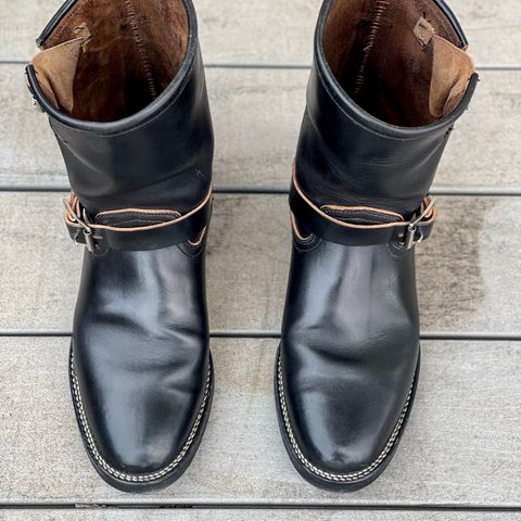Viberg Engineer in Maryam Black Teacore Horsebutt