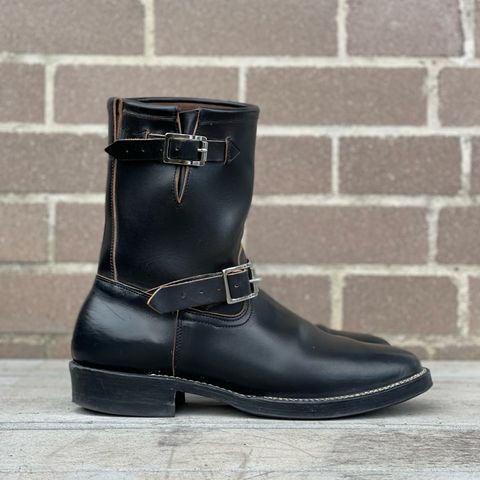 Viberg Engineer in Maryam Black Teacore Horsebutt