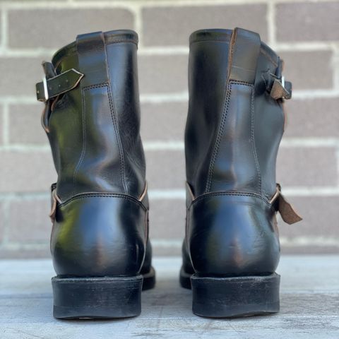 View photo of Viberg Engineer in Maryam Black Teacore Horsebutt