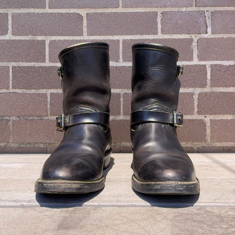 View photo of Viberg Engineer in Maryam Black Teacore Horsebutt