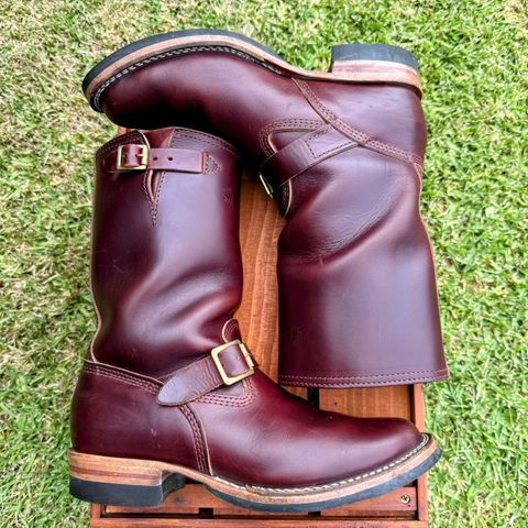 View photo of Wesco Mister Lou in Horween Umber Chromexcel