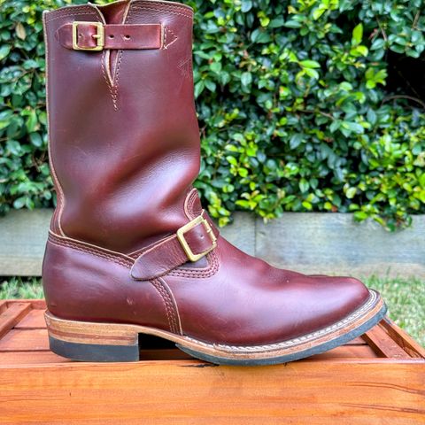 View photo of Wesco Mister Lou in Horween Umber Chromexcel