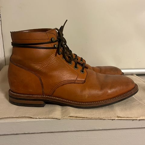 View photo of Grant Stone Diesel Boot in Horween English Tan Essex