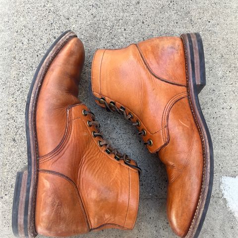 View photo of Grant Stone Diesel Boot in Horween English Tan Essex