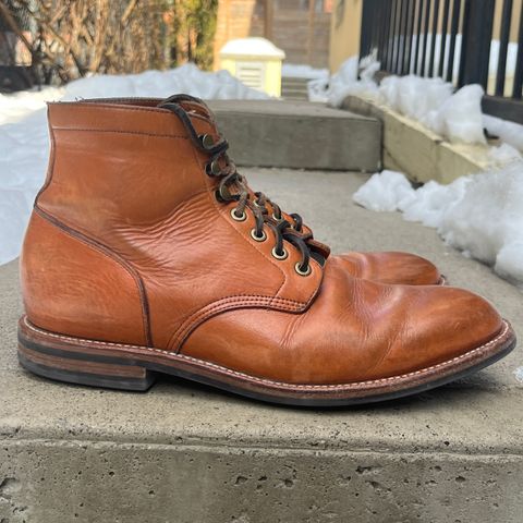 View photo of Grant Stone Diesel Boot in Horween English Tan Essex