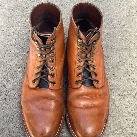 View photo of Grant Stone Diesel Boot in Horween English Tan Essex