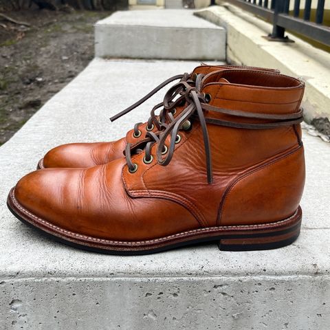 View photo of Grant Stone Diesel Boot in Horween English Tan Essex