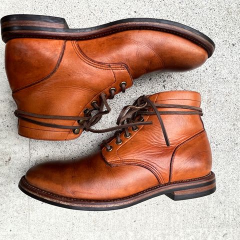 View photo of Grant Stone Diesel Boot in Horween English Tan Essex