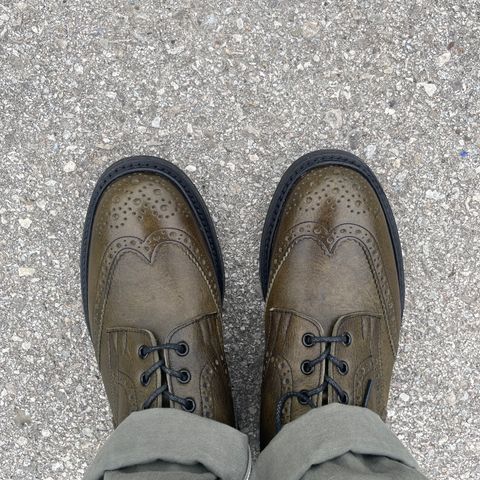 Tricker's Stow Country Boot in C.F. Stead Moss Kudu