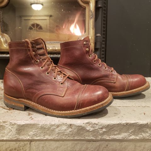 Truman Cap Toe Boot in Gallun Cognac Horse Rump