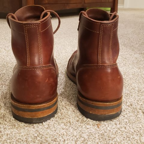 Truman Cap Toe Boot in Gallun Cognac Horse Rump