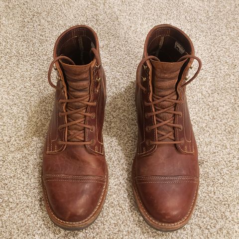 Truman Cap Toe Boot in Gallun Cognac Horse Rump
