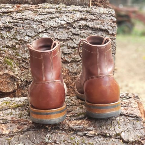Truman Cap Toe Boot in Gallun Cognac Horse Rump