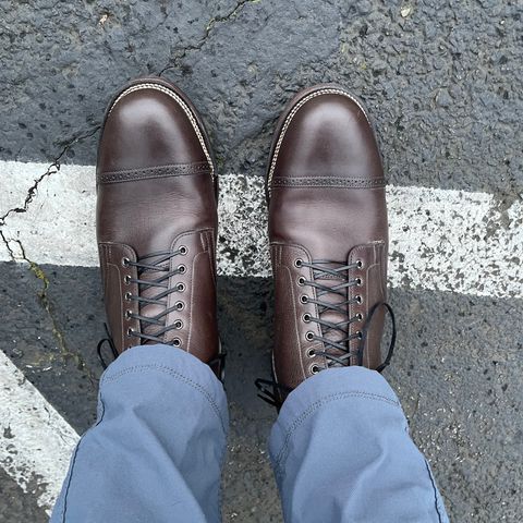 Viberg Service Boot in C.F. Stead Winter Smoke Classic Calf