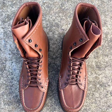Russell Moccasin Woodcock TLC in Richard Hoffmans Tan German Elk