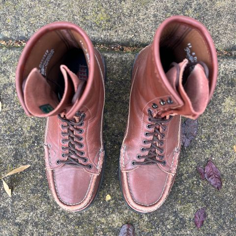 Russell Moccasin Woodcock TLC in Richard Hoffmans Tan German Elk
