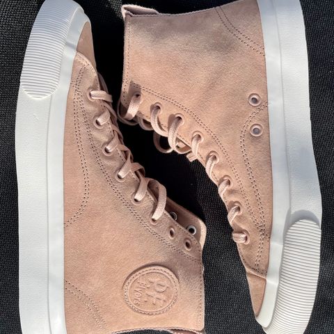PF Flyers All American Hi Top in Blush Suede