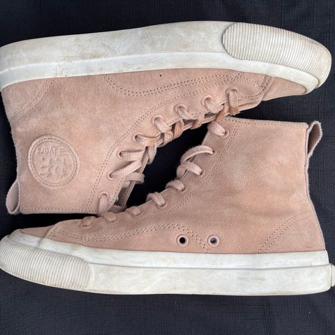 PF Flyers All American Hi Top in Blush Suede