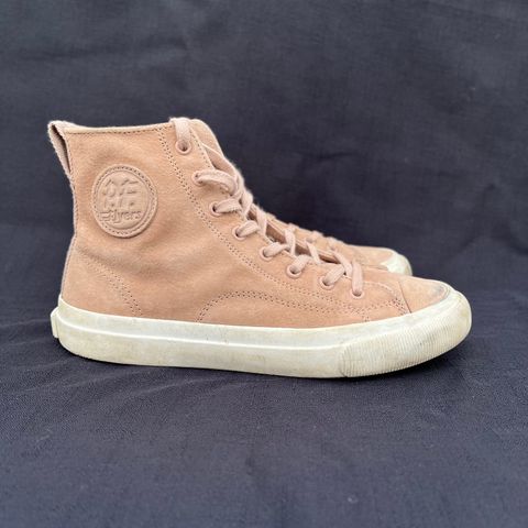PF Flyers All American Hi Top in Blush Suede