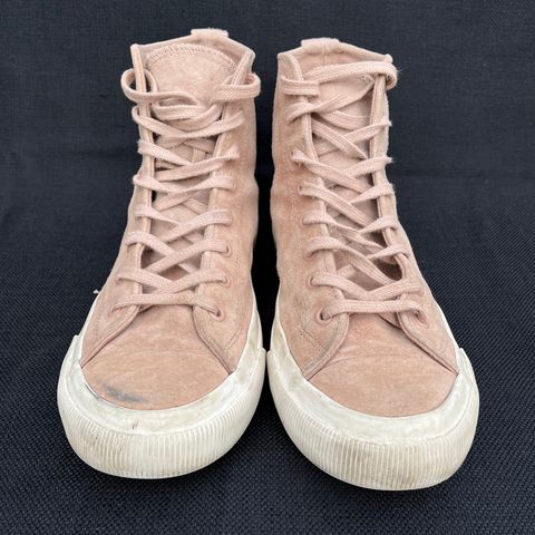 PF Flyers All American Hi Top in Blush Suede