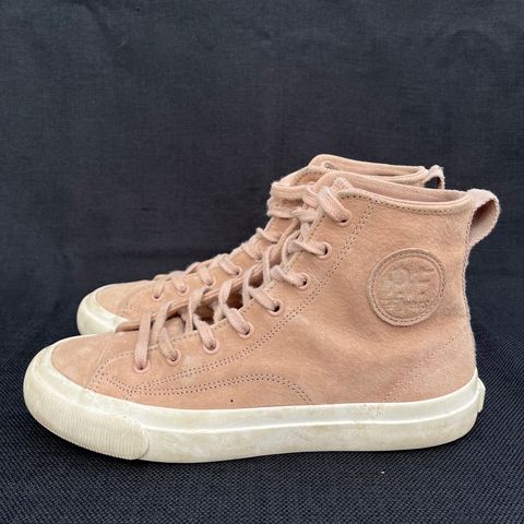 PF Flyers All American Hi Top in Blush Suede