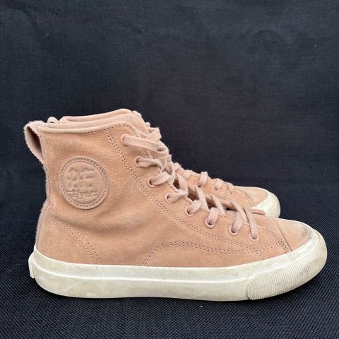 PF Flyers All American Hi Top in Blush Suede