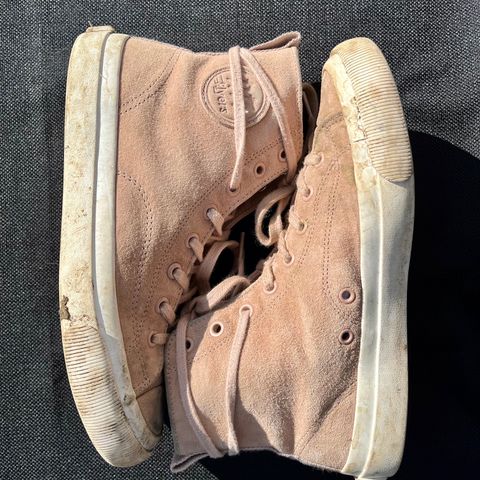 PF Flyers All American Hi Top in Blush Suede