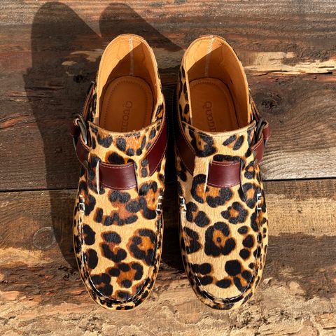 Quoddy Classic Ring Boot in Leopard Print Hair On Calf