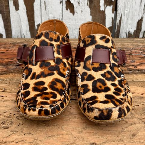 Quoddy Classic Ring Boot in Leopard Print Hair On Calf