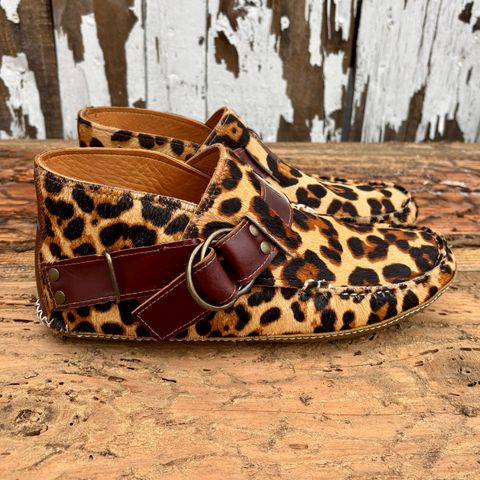 Quoddy Classic Ring Boot in Leopard Print Hair On Calf