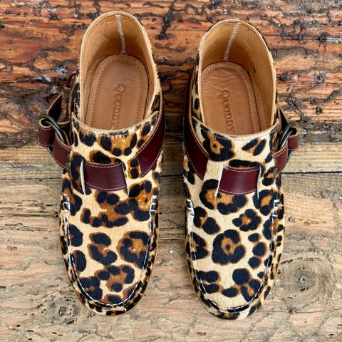 Quoddy Classic Ring Boot in Leopard Print Hair On Calf