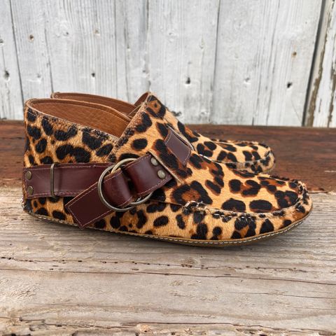 Quoddy Classic Ring Boot in Leopard Print Hair On Calf