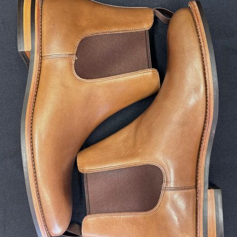Grant Stone Chelsea Boot in Horween Dune Chromexcel