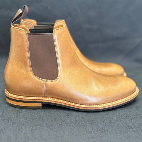 Grant Stone Chelsea Boot in Horween Dune Chromexcel
