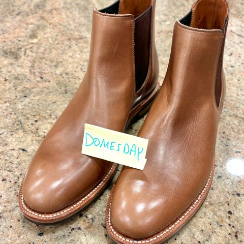 Grant Stone Chelsea Boot in Horween Dune Chromexcel