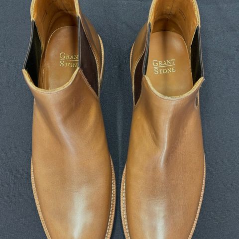 Grant Stone Chelsea Boot in Horween Dune Chromexcel