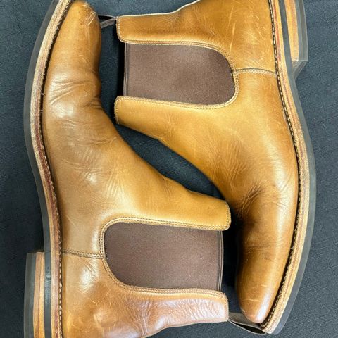 Grant Stone Chelsea Boot in Horween Dune Chromexcel