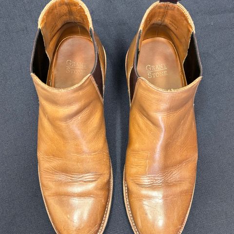 Grant Stone Chelsea Boot in Horween Dune Chromexcel