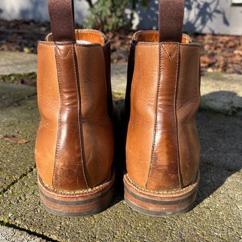 Grant Stone Chelsea Boot in Horween Dune Chromexcel