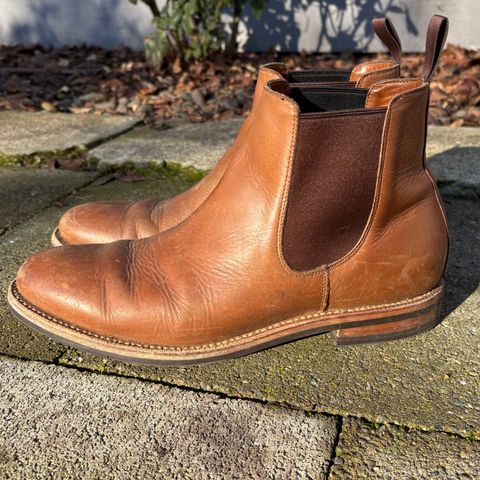 Grant Stone Chelsea Boot in Horween Dune Chromexcel