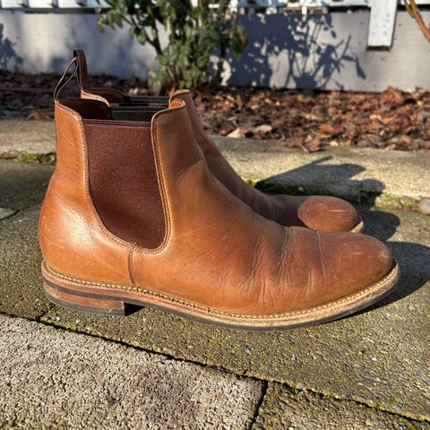 Grant Stone Chelsea Boot in Horween Dune Chromexcel