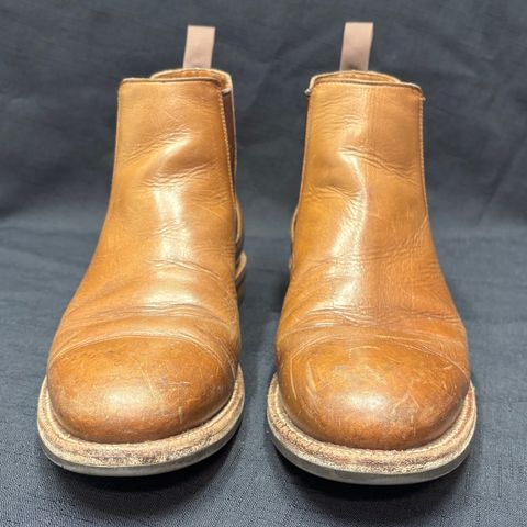 Grant Stone Chelsea Boot in Horween Dune Chromexcel