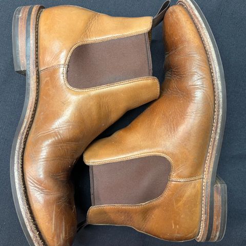 Grant Stone Chelsea Boot in Horween Dune Chromexcel