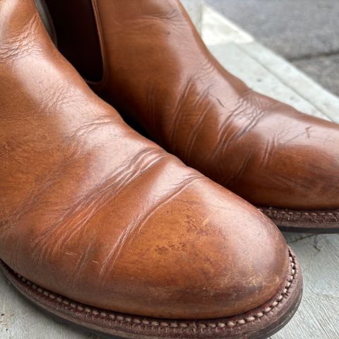 Grant Stone Chelsea Boot in Horween Dune Chromexcel