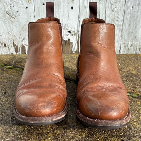Grant Stone Chelsea Boot in Horween Dune Chromexcel