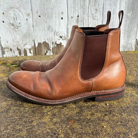Grant Stone Chelsea Boot in Horween Dune Chromexcel