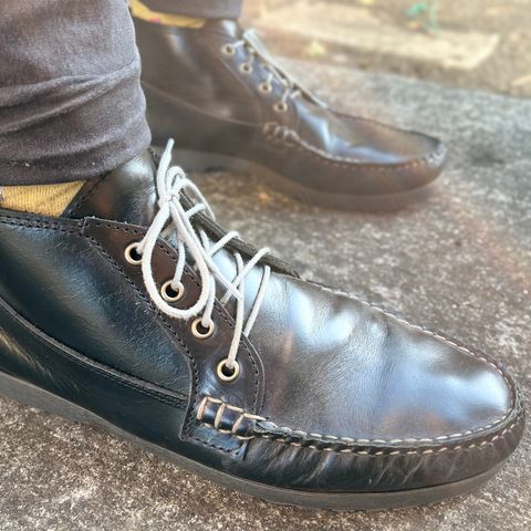 Quoddy Chukka in Horween Black Chromexcel