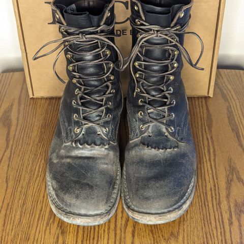 Nicks MTO in Horween Black Waxed Flesh