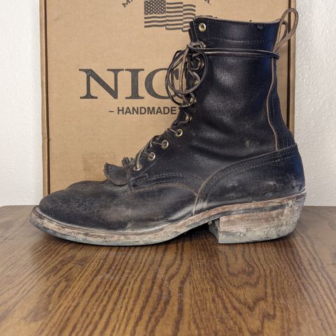 Nicks MTO in Horween Black Waxed Flesh